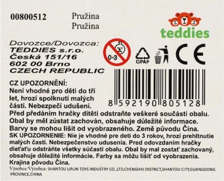 Színes műanyag spirál 8,5 cm
