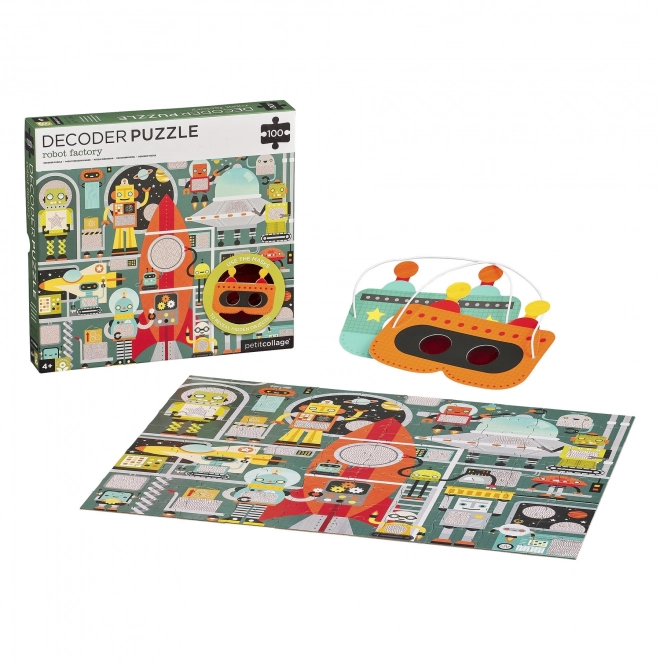 3D-s robot puzzle szett gyerekeknek