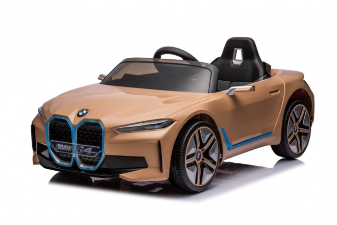 Akkumulátoros BMW I4 Arany 4x4 Játékautó