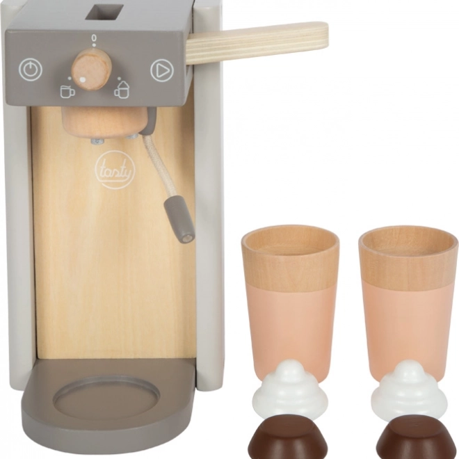 Small Foot fa kávéfőző kiegészítőkkel Tasty szürke
