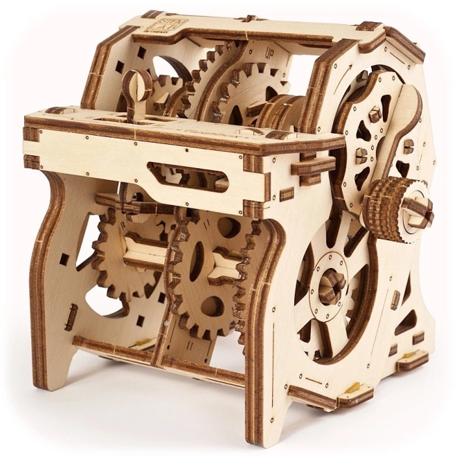 Ugears 3D fa mechanikus puzzle STEM oktatási sebességváltó