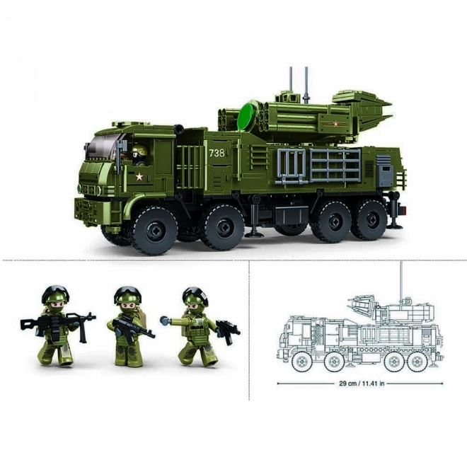 Sluban Pantsir S1S harci jármű 1:35 méretarányban