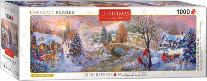 Eurographics panoráma puzzle - Látogatás a Nagyinál 1000 darab