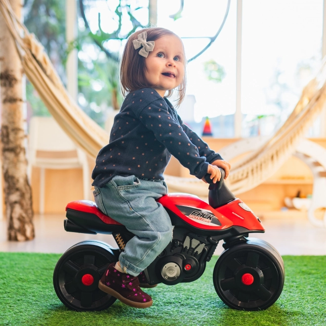 Falk piros versenymotor széles kerekekkel 2 éves kortól