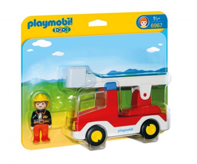 Tűzoltóautó Playmobil 1.2.3