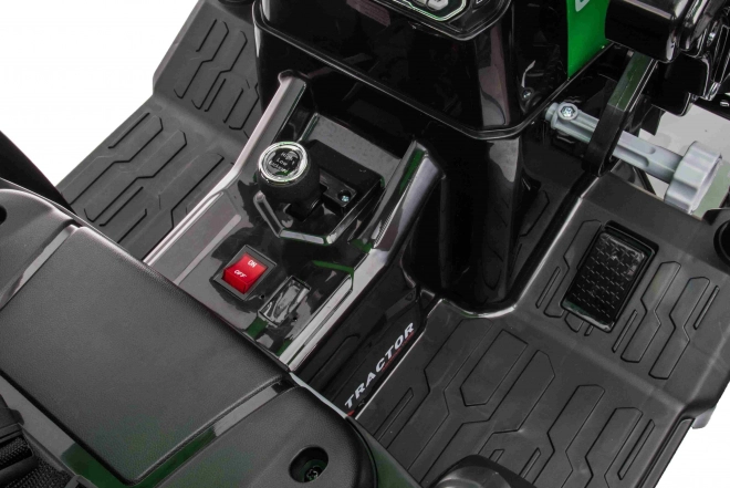 MEGA Traktor D68 zöld utánfutóval