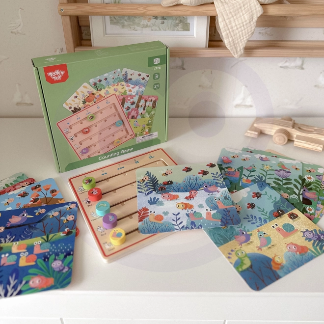 Tooky Toy fa játék Állatok számolása