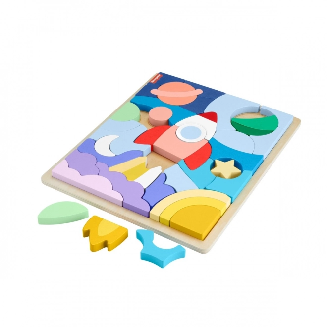 Fisher-Price fa puzzle - Világűr