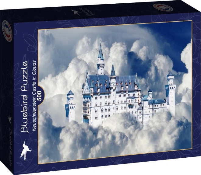 Neuschwanstein kastély felhők között 500 darabos puzzle