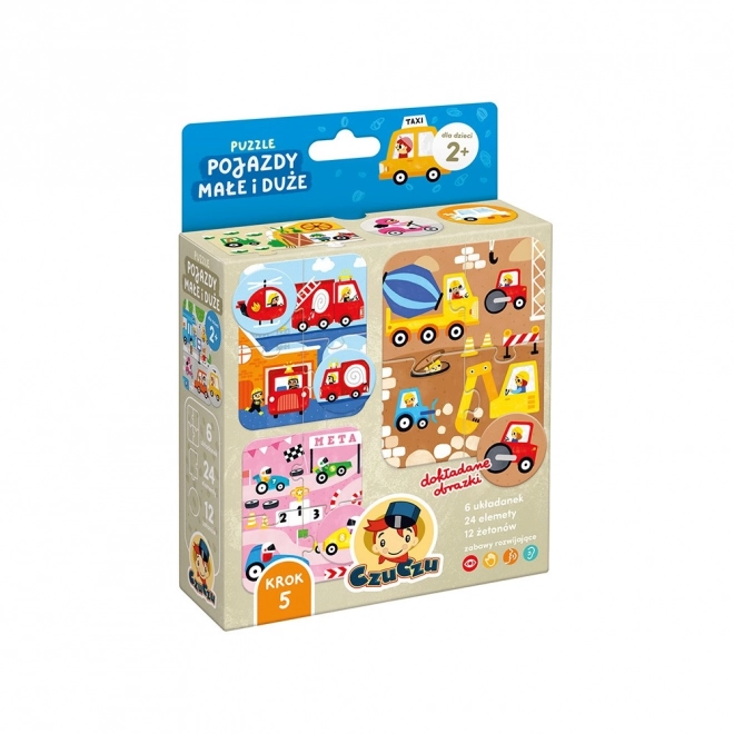 Puzzle Kis és Nagy Autók