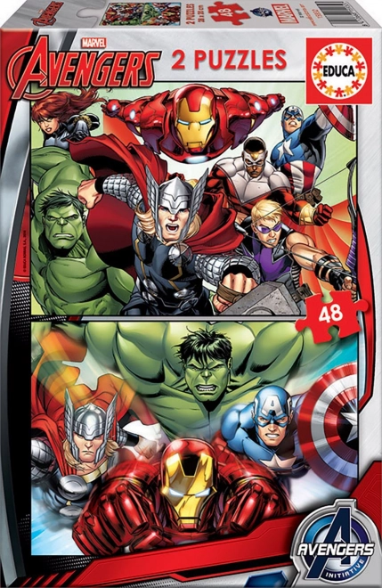 Educa puzzle Avengers összeállítás 2x48 darabos