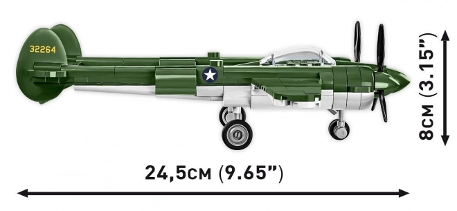 Lockheed P-38 Lightning építőkocka készlet