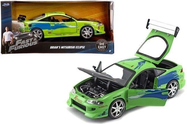 fém autómodell Jada Toys Mitsubishi Eclipse 1995 Halálos iramban 1:24