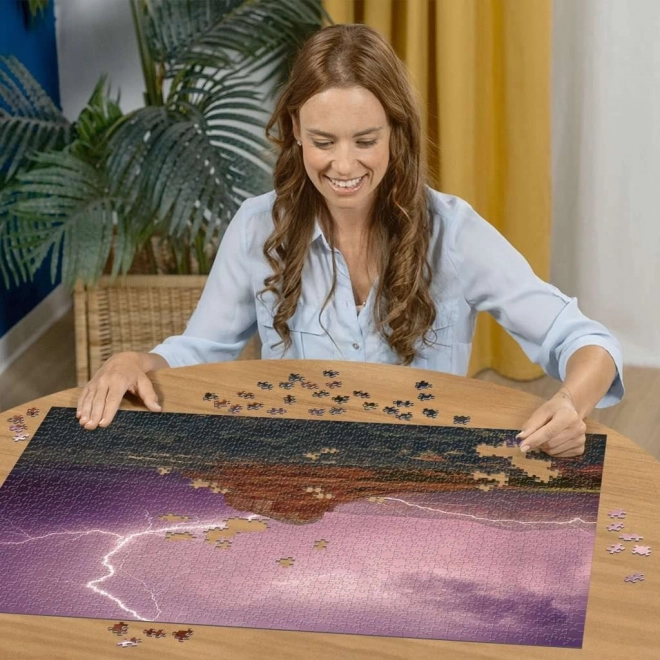 Ravensburger rózsaszín vihar puzzle 500 darabos