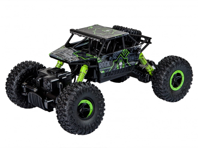 Zöld RC Rock Crawler távirányítós autó