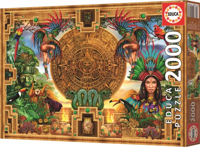 Azteka-Maja kapcsolat puzzle, 2000 db-os