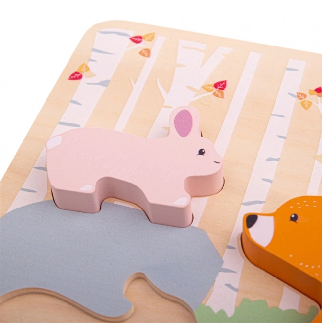 Bigjigs baby fa puzzle erdő