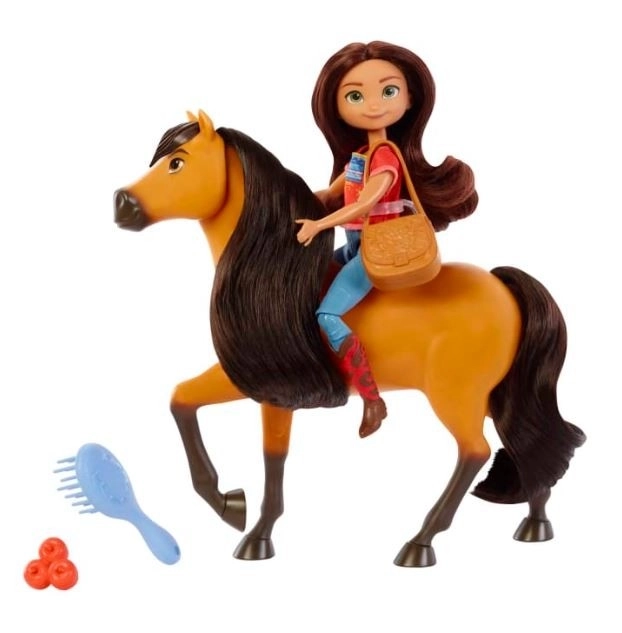 Mattel Lány és Ló - Spirit a Szabadság Lovasa Játékfigura