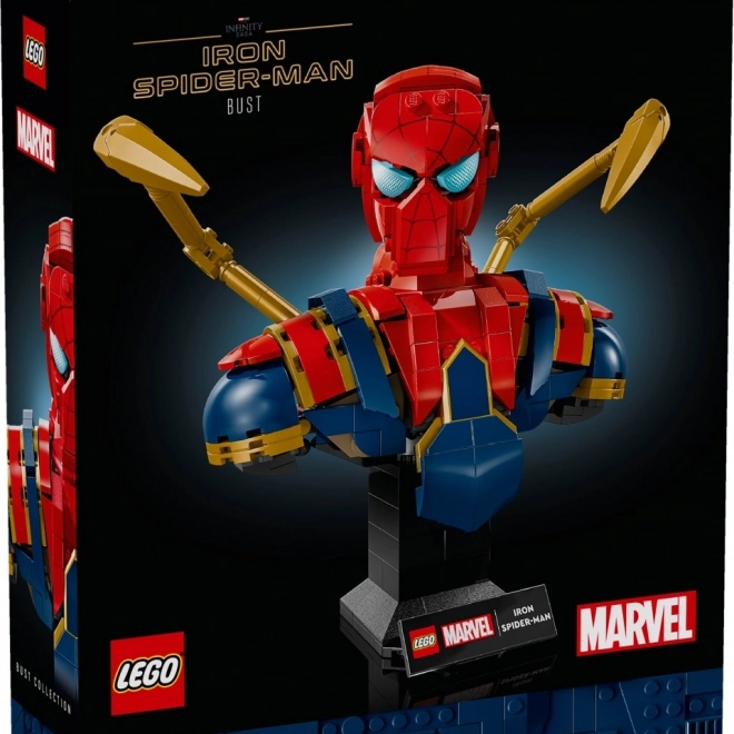 Gyűjtői Iron Spider-Man Mellszobor LEGO Super Heroes