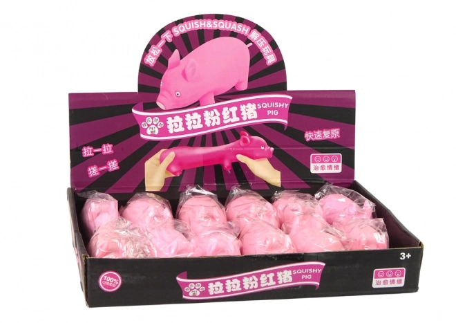 Rugalmas rózsaszín squishy játék malac