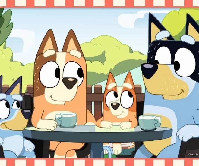Kihajtható Puzzle Bluey Pikniken 2x12