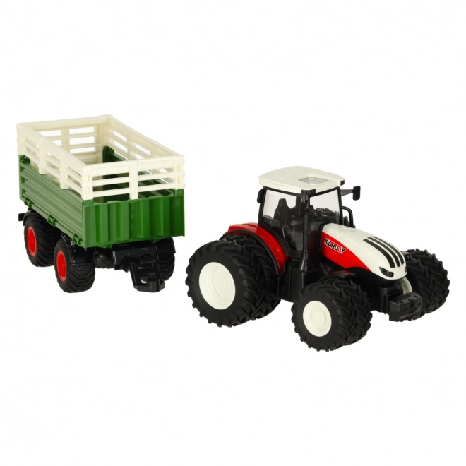 RC traktor pótkocsival