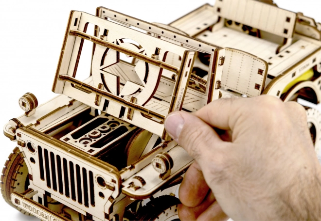 Wooden City 3D puzzle terepjáró Jeep 4x4