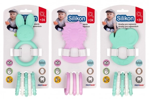 Bébi állat csörgő és játék szett