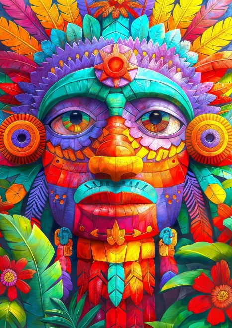 Élvezze a Színes Totem Puzzle-t 1000 Darabbal