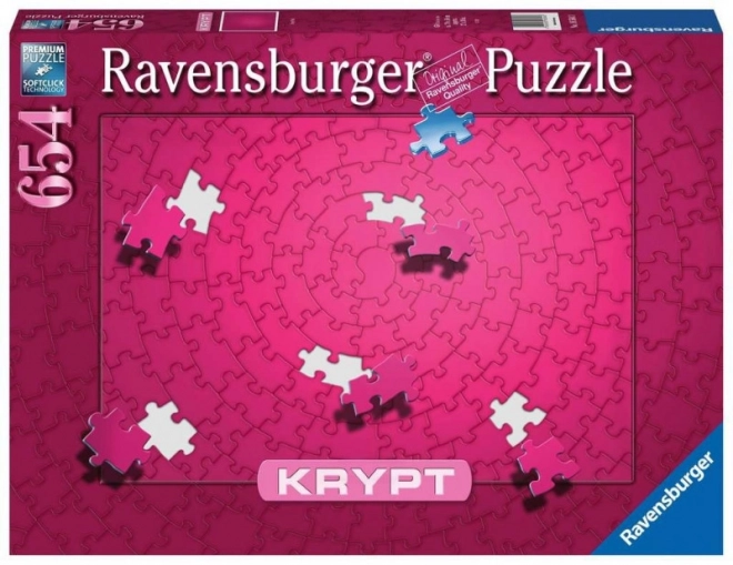 Ravensburger Krypt rózsaszín puzzle 654 darabos