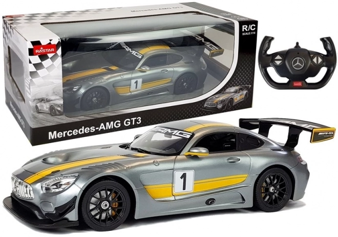 R/C autó Mercedes-AMG GT3 Rastar 1:14 szürke távirányítású