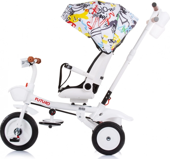 CHIPOLINO Futuro 2 az 1-ben graffiti napernyős tricikli
