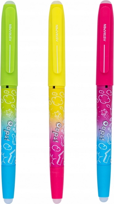 ASTRA OOPS! radírozható toll, 0,6 mm, neon, 1 db (mix)