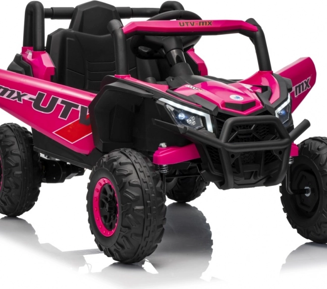 Gyermek elektromos autó Buggy Madman UTV-MX rózsaszín