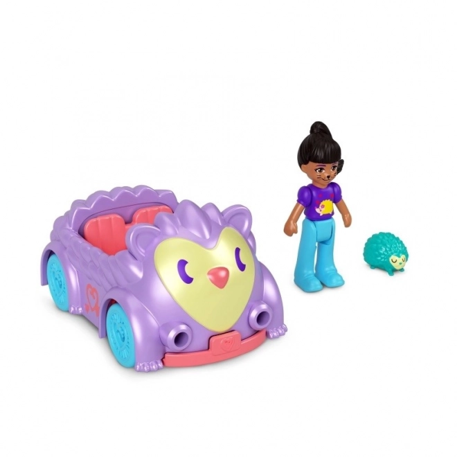 Polly Pocket Pollyville Sündisznó Autó