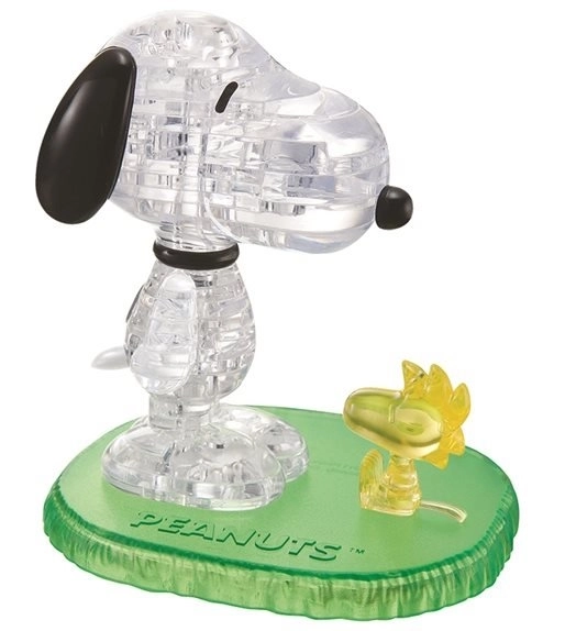 3D kristály puzzle Snoopy és Woodstock