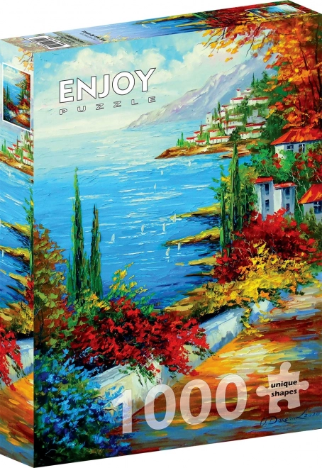 tengerparti városka puzzle - 1000 darabos