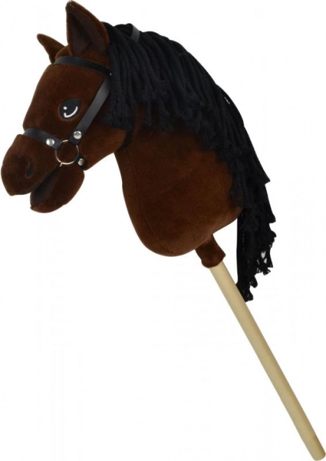 Steppos prémium hobbyló Lucky, sötétbarna, 70 cm