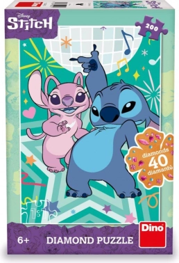 Puzzle Dino Stitch Diamond 200 darabos
