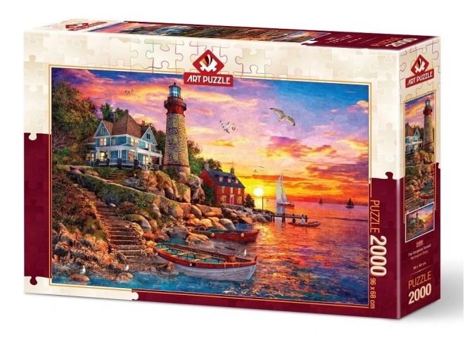 Gyönyörű naplemente puzzle 2000 darabos