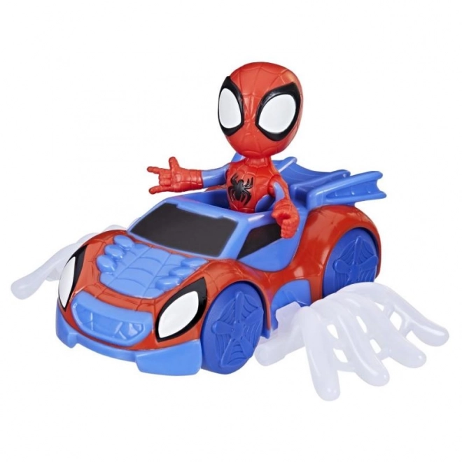 Spider-Man és a szuperbarátok Spidey Pók-mászó figura és jármű