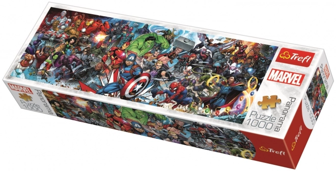 1000 darabos panoráma puzzle Marvel The Avengers