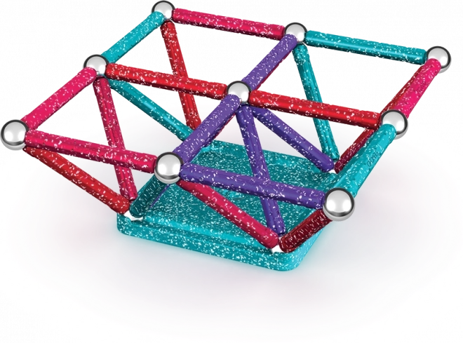 Geomag glitter újrahasznosított 60 darabos készlet