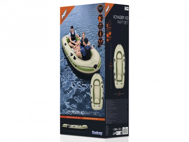 Hydro-Force Voyager X3 felfújható csónak 3 személyes + evezők