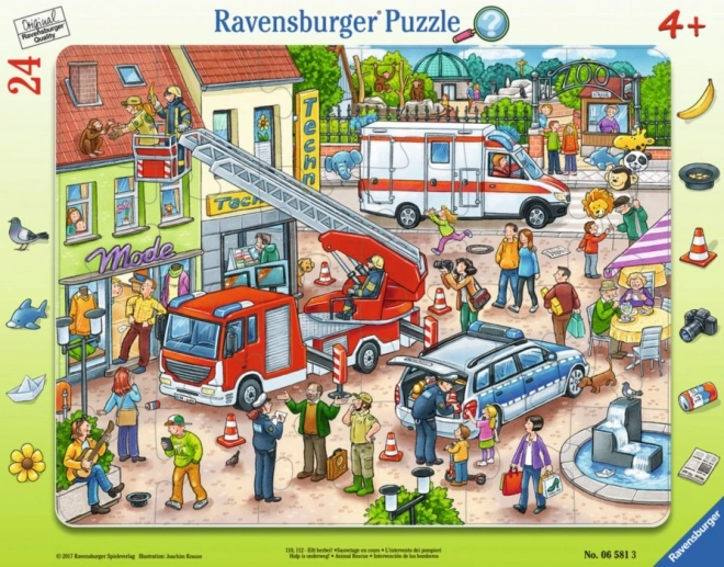 Ravensburger állatok mentése puzzle 24 darabos