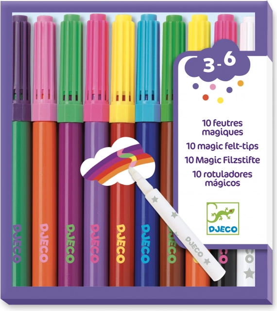 Djeco 10 varázslatos filctoll