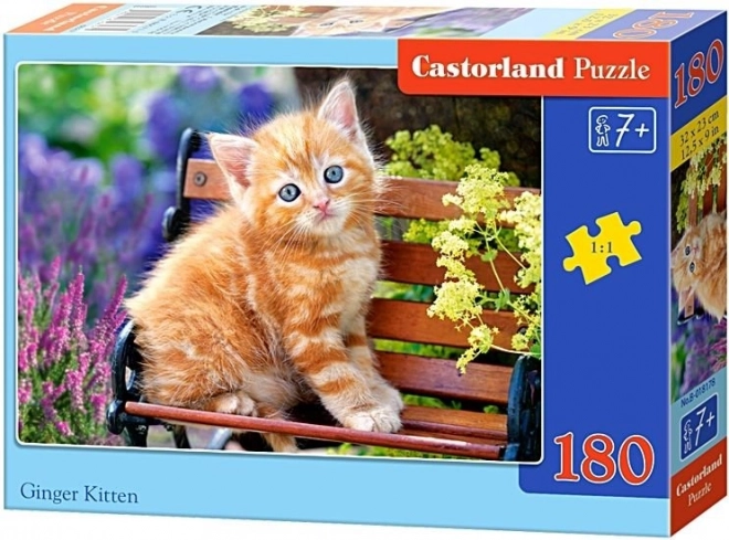 Színes gyömbér kiscica puzzle 180 elemmel