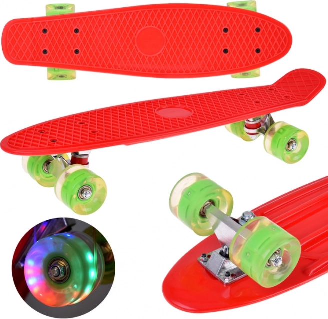 Deszkás LED kerekekkel a skateparkba