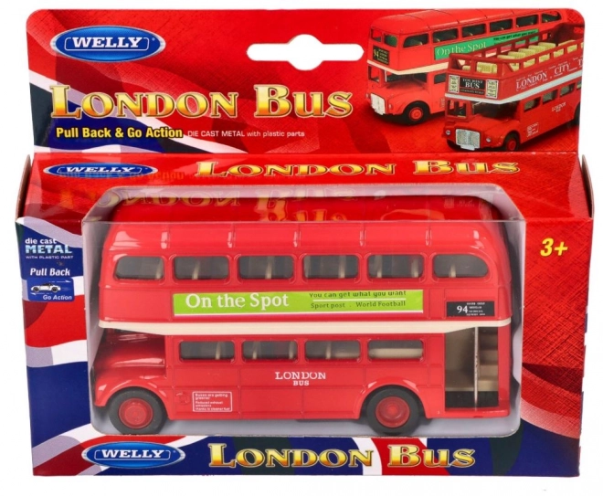 Londoni busz játékautó