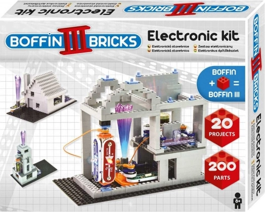 Boffin III Bricks elektronikus építőkészlet gyerekeknek